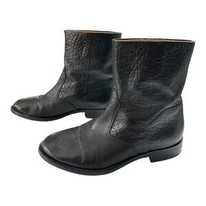 Kenneth Cole Stone Textured
Leather Ankle Boots Black Women Size 7M